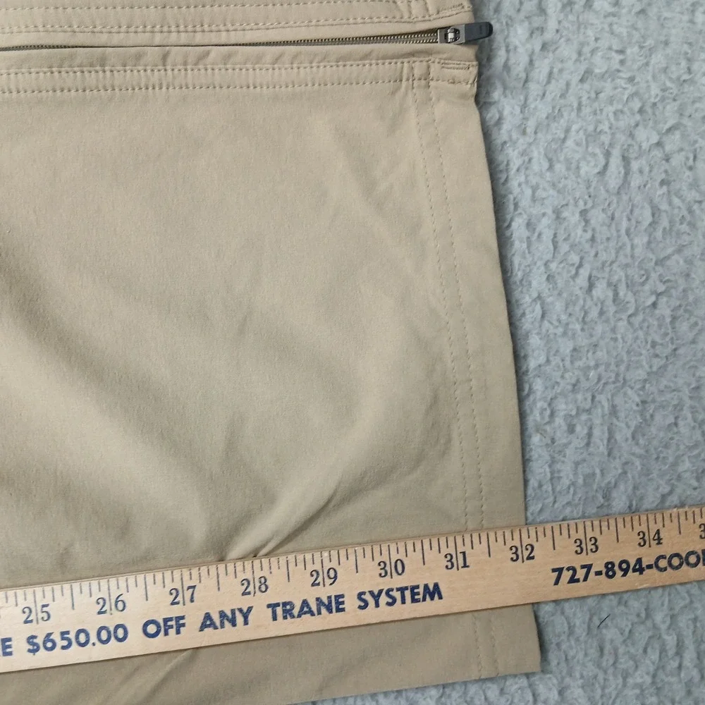 Eastern Mountain Sports Convertible Cargo Pants Men's 40R Tan‎ Zip-Off Hiking